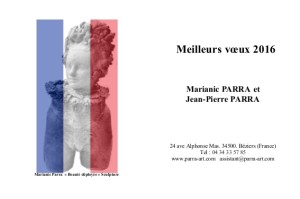 Carte de voeux 2016 Marianic et Jean Pierre Parra